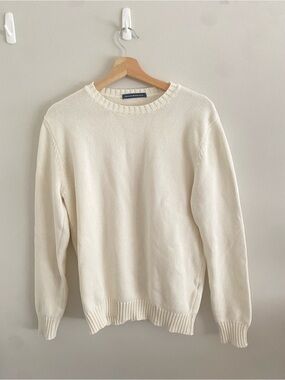 BRANDY MELVILLE Cream Knit Sweater - Classic Crewneck